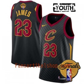 NBA Cleveland Cavaliers Trikot LeBron James 23 2018 NBA Finals Patch Nike Schwarz Swingman - Kinder